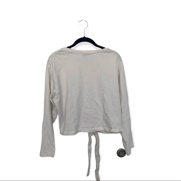 Zara Trafaluc SZ M oversized tie front long sleeve top - Picture 4 of 4